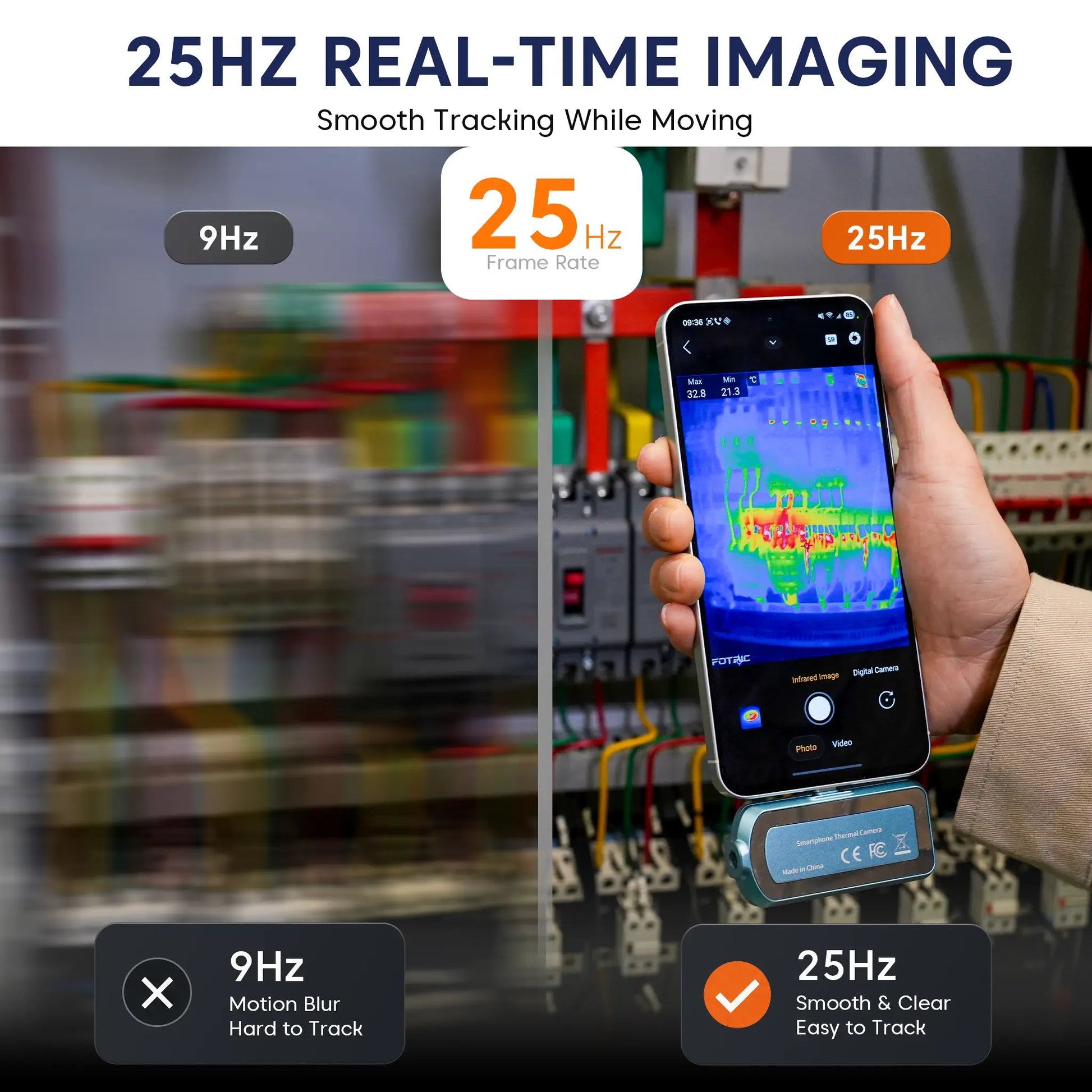 FOTRIC EU Official Store-FOTRIC TP320A Portable Thermal Imaging Camera-